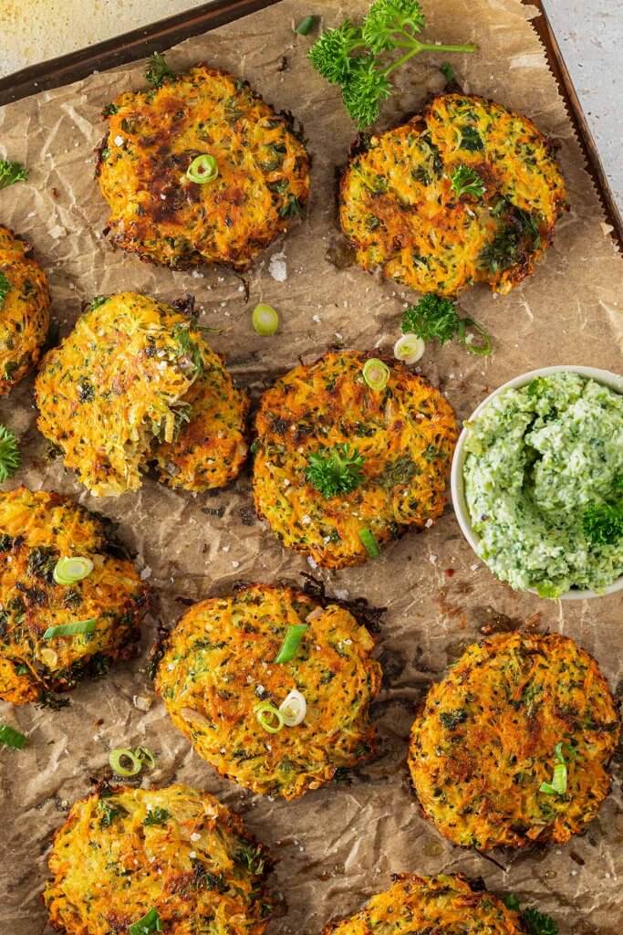 Knusprige Gemüserösti (aus dem Backofen) • Jules&amp;#39; Menu