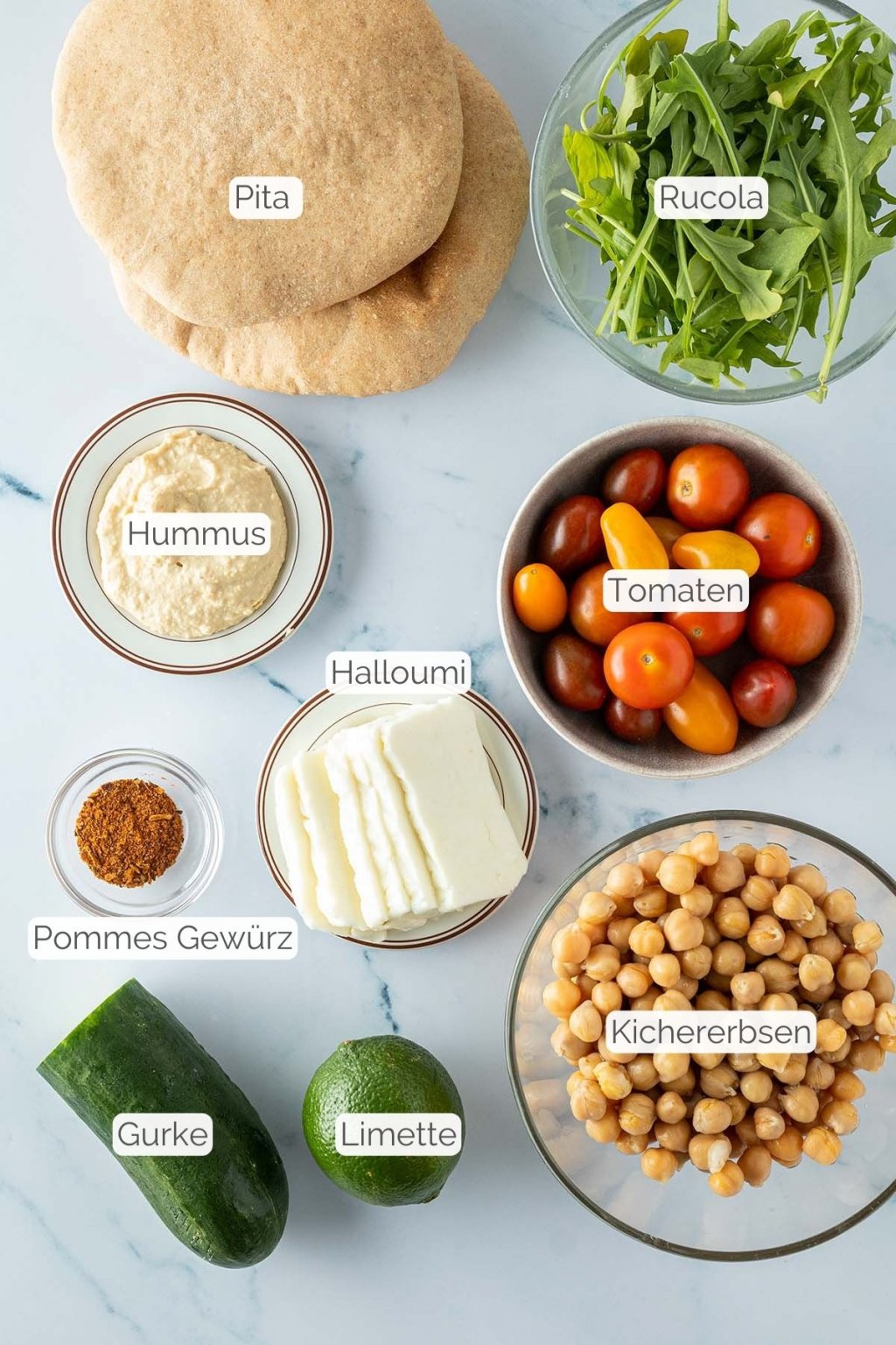 Halloumi Pita Taschen • Jules&amp;#39; Menu