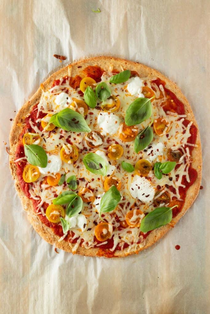 High Protein Pizzateig (mit Hüttenkäse)