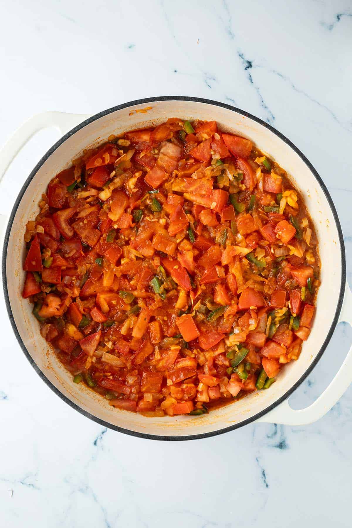 Salsa vor dem Pürieren.