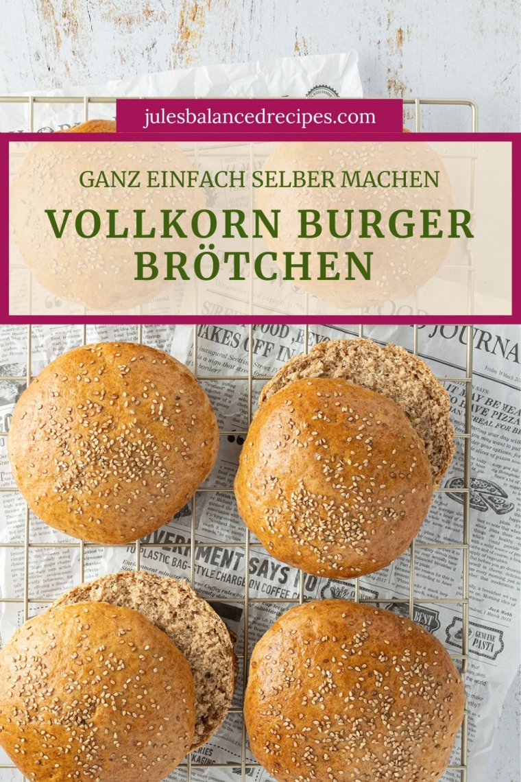 Vollkorn Burger Buns super luftig und saftig
